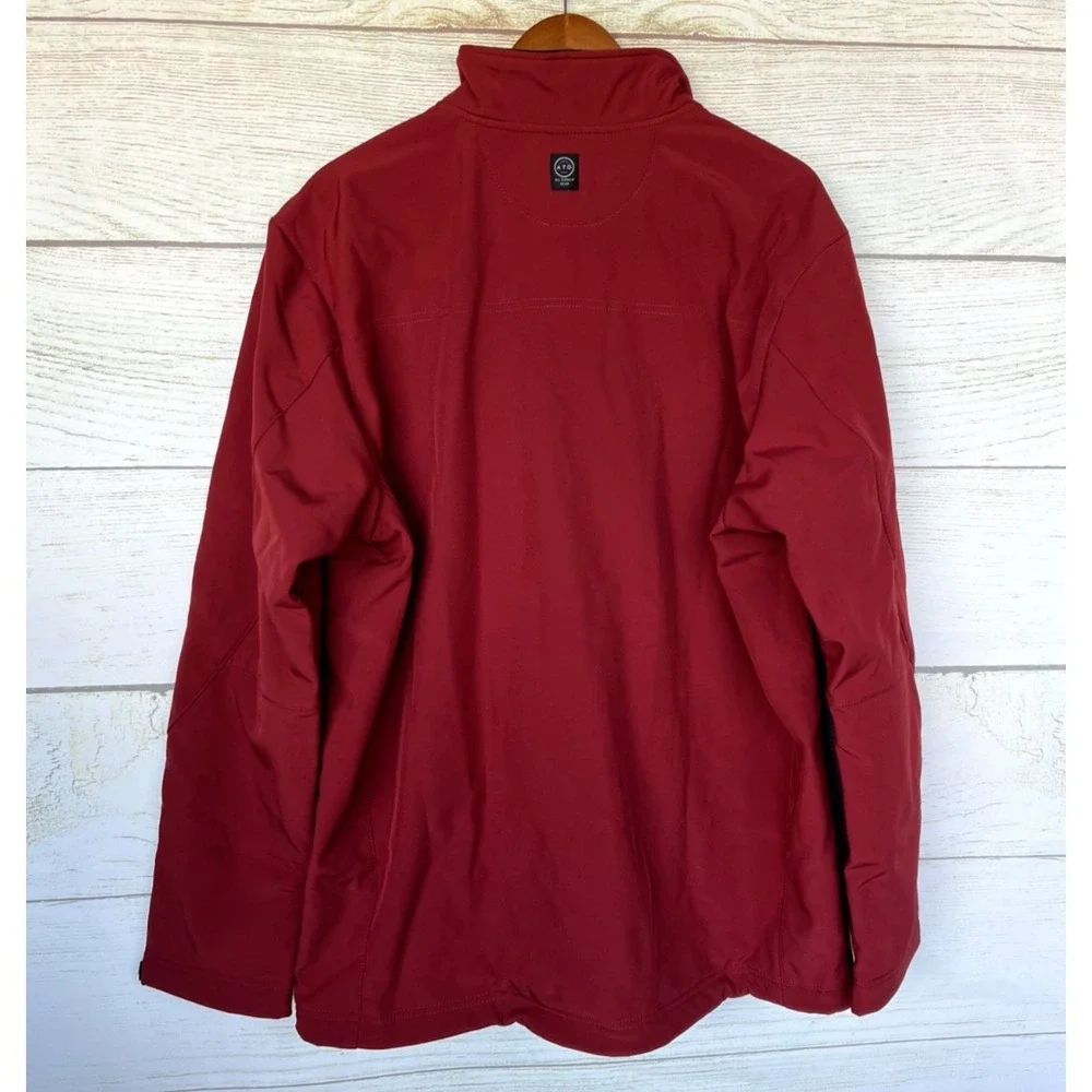 Wrangler ATG Trail Jacket Mens Size LT Red Bonded Fleece Line Trail Jacket New